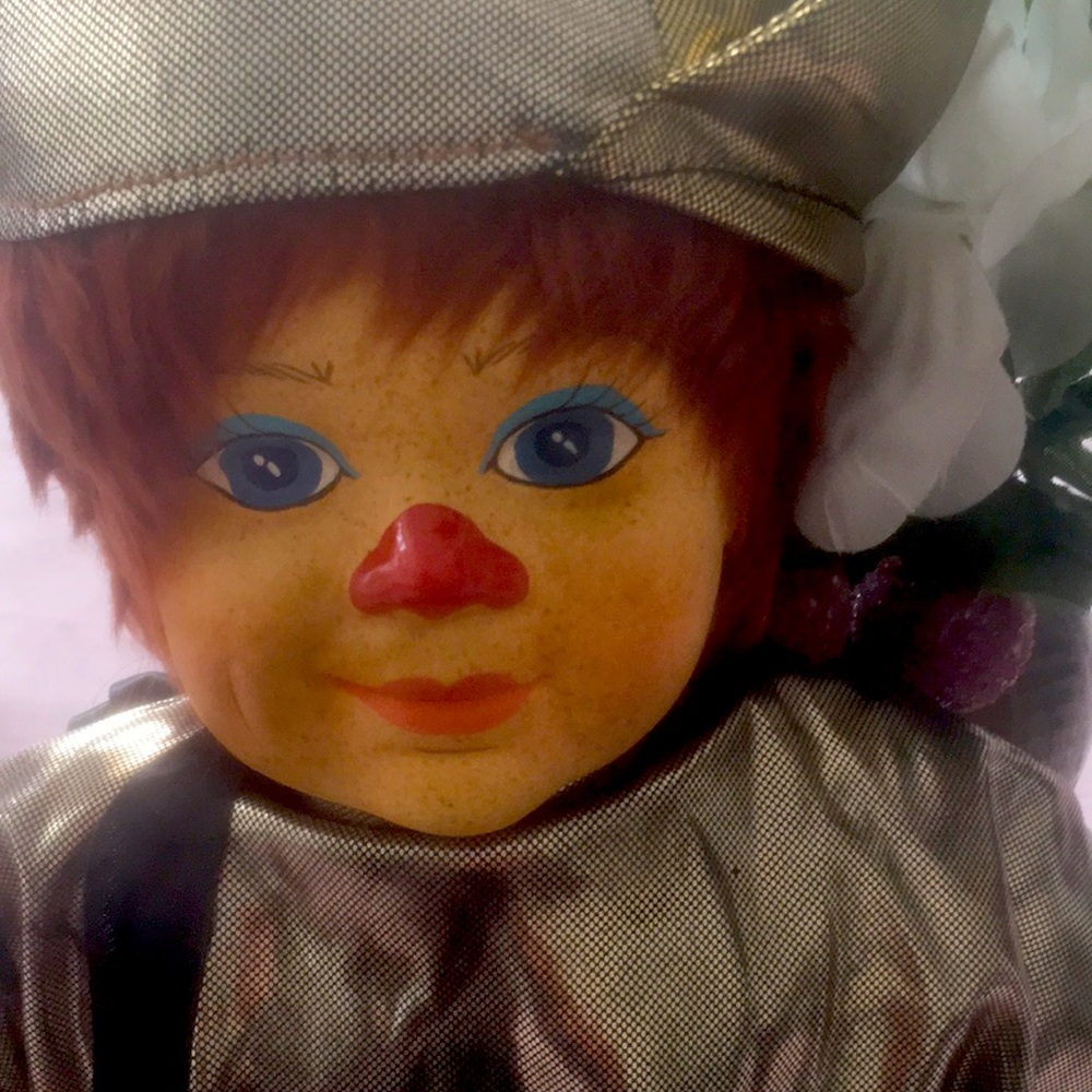 NWT: Vintage 1980s Tati Bremen Clown Doll Porcelain Gerhard Dargel Germany COA